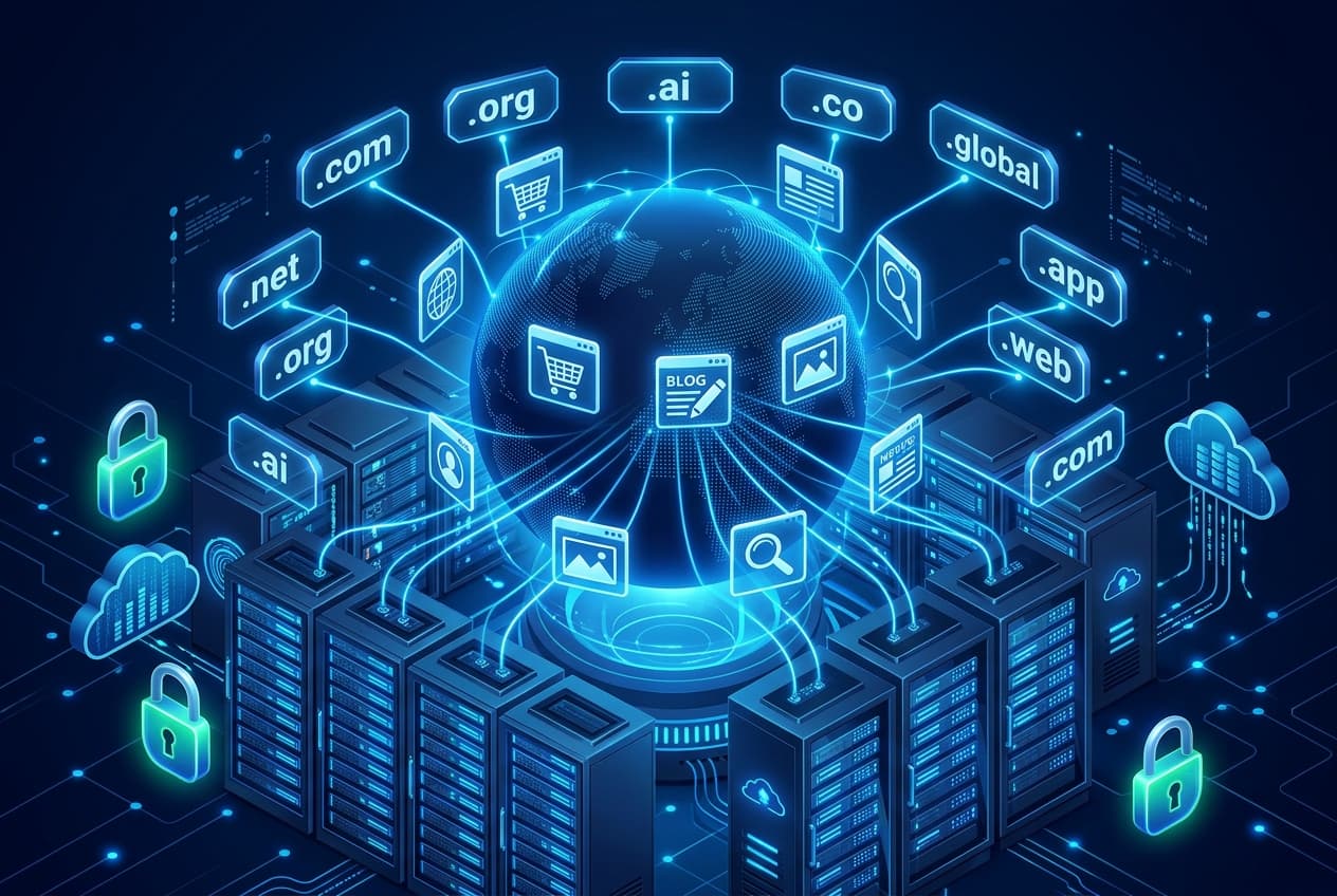 Domains and Hosting Connected Infrastructure